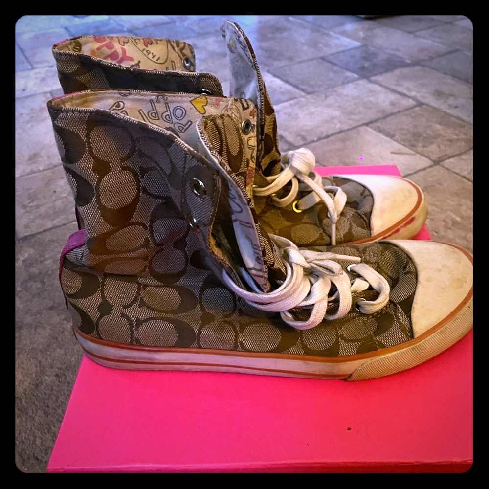 Rare coach poppy sneakers!